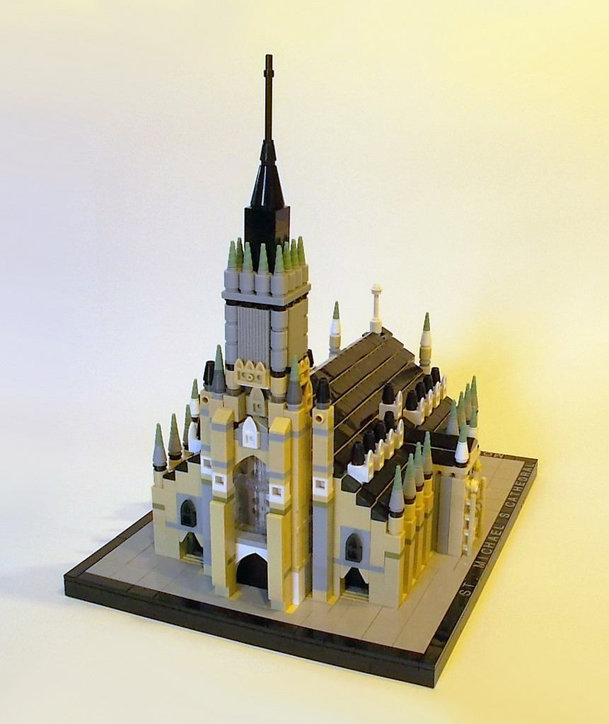 Another angle of the model of St. Michael's Cathedral.