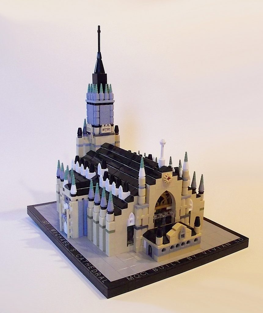 Vivian's Lego model of the St. Michael's Cathedral.