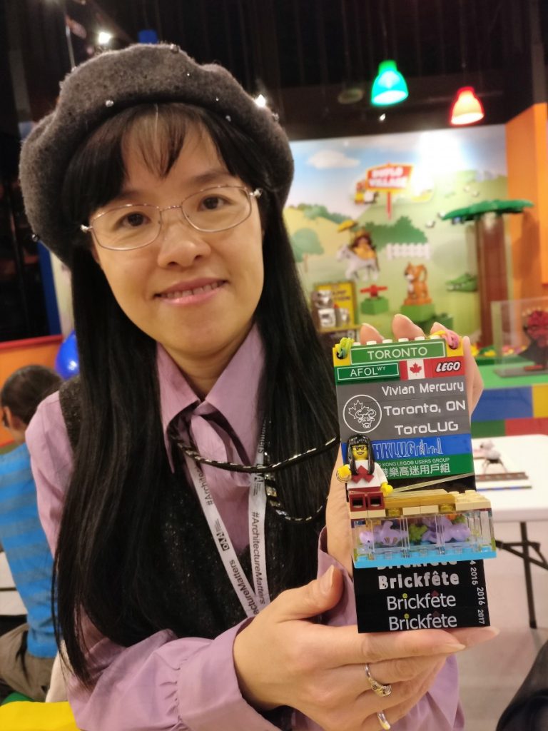 An image of Vivian Lo, a Lego builder.
